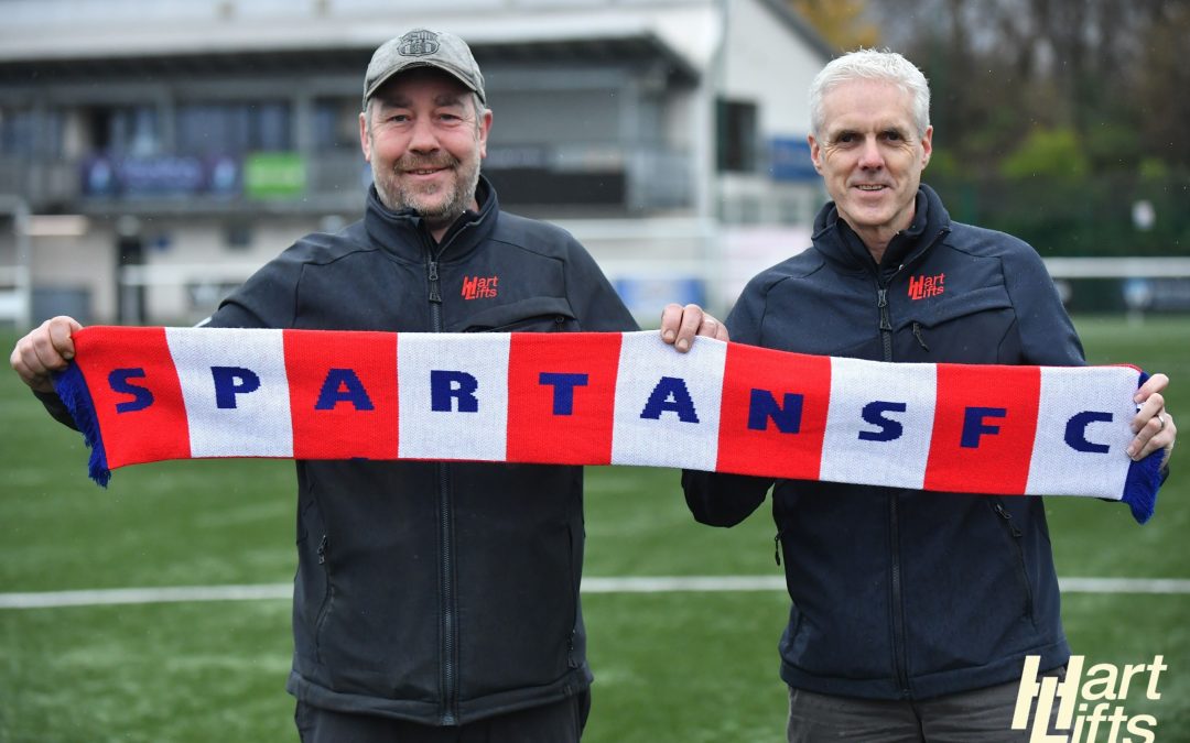 The Spartans and Hart Lifts – a partnership on the up!